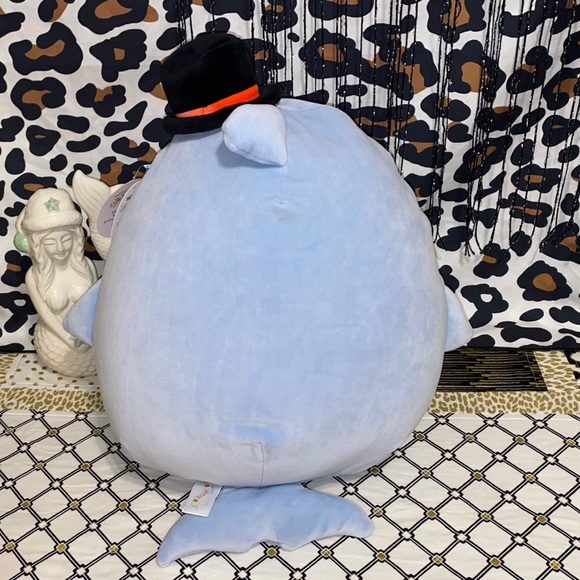 SALE! SQUISHMALLOWS JAZWARES SAMIR THE WHALE PLUSH PILLOW 14” - Picture 5 of 5